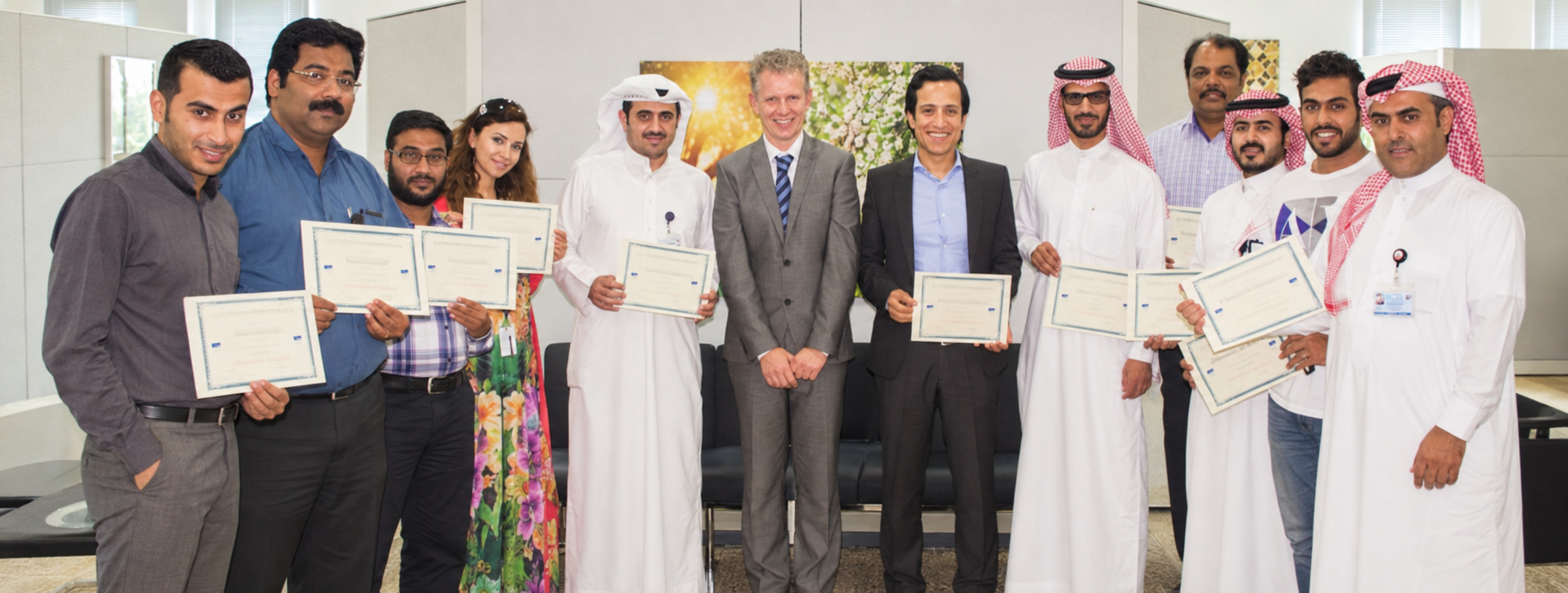 Matthew Woodhead working with business people during an international business programme